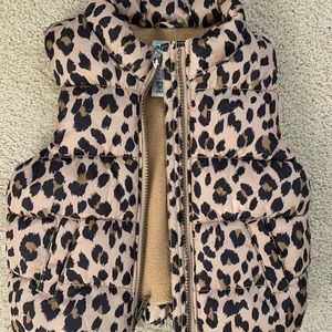 Girls sz 12-18 months leopard print vest